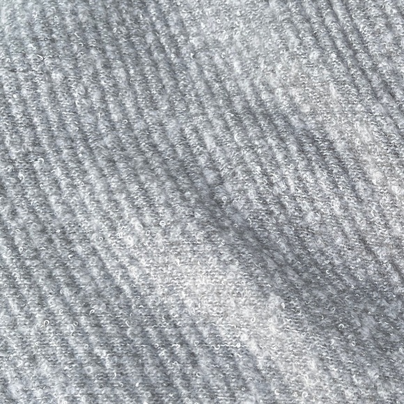 MICHAEL STARS Super Luxe Party Pom Pom Wrap Scarf In Gray - Picture 8 of 8